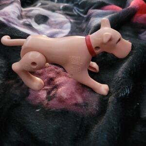 Tan Dog Toy with Red Collar